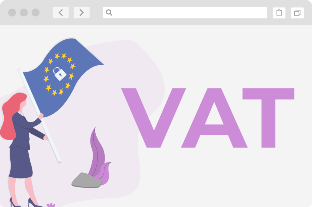 featured image to show EU Vat rule changes with EU flag